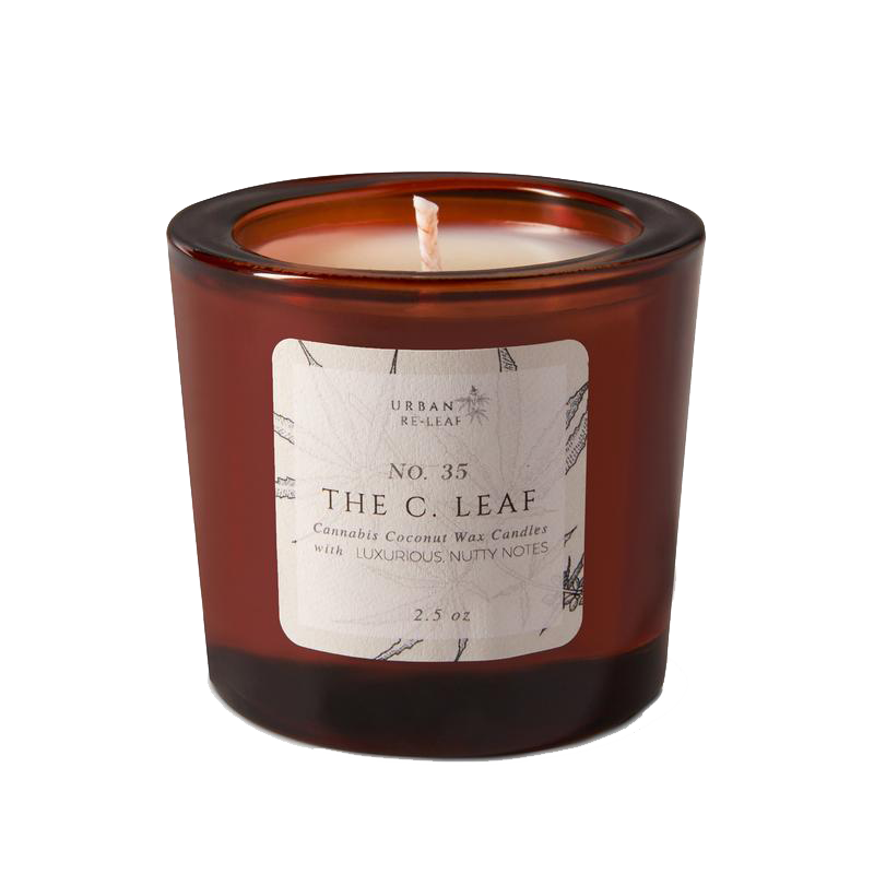 #35 The C. Leaf Cannabis Coconut Wax Candle