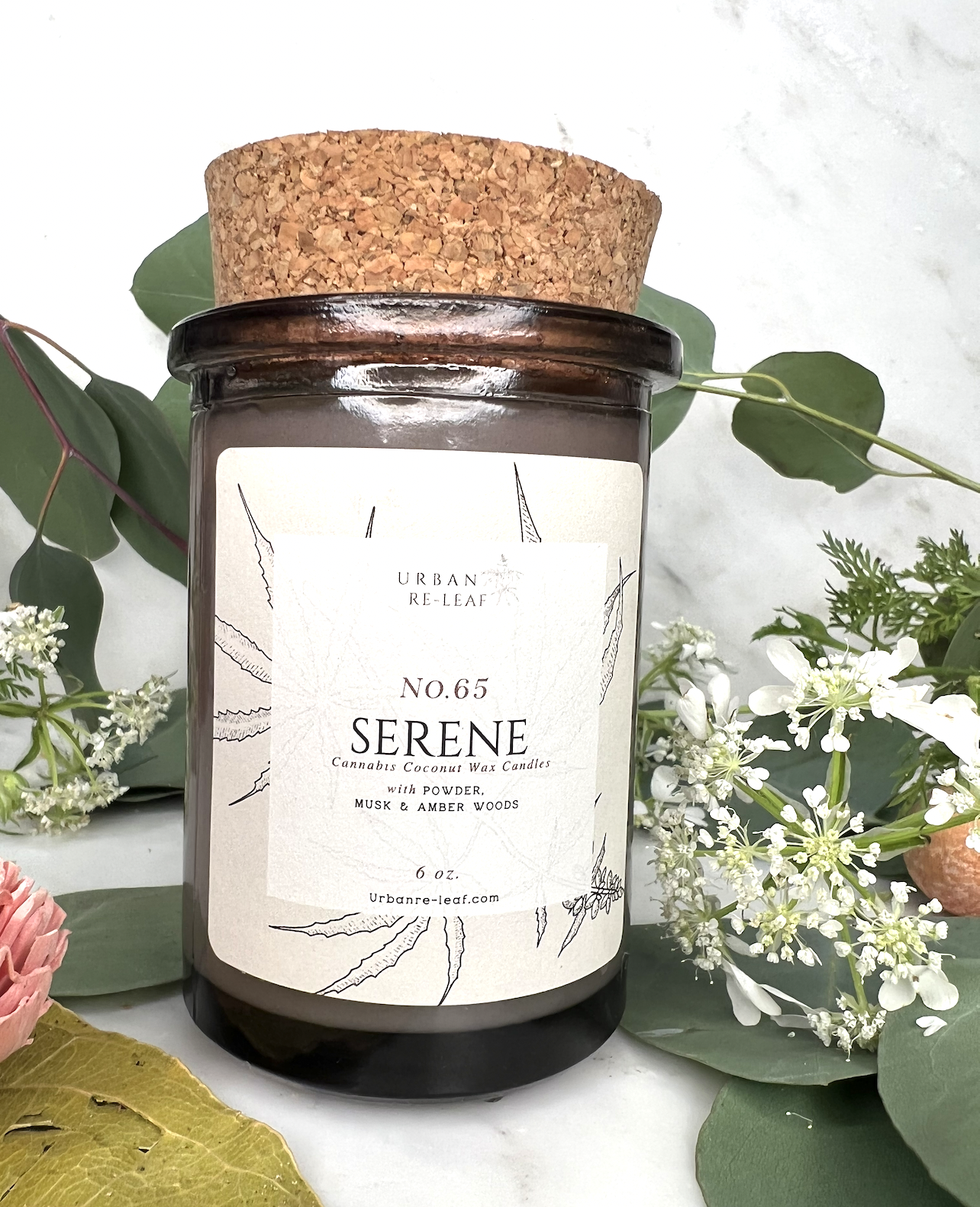 #65 Serene- Breathe and Relax Candle Line -Limited Edition Taupe Jars