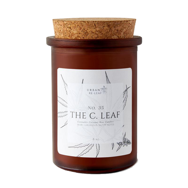 #35 The C. Leaf Cannabis Coconut Wax Candle