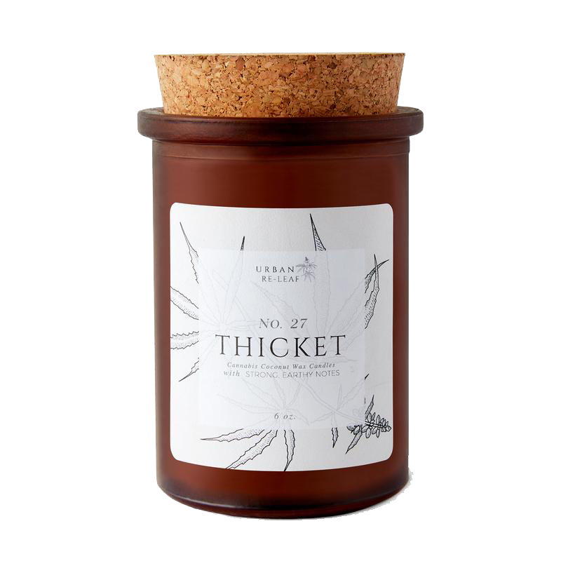 You'll enjoy this cannabis coconut wax candle with wood, mahogany and more fragrances.