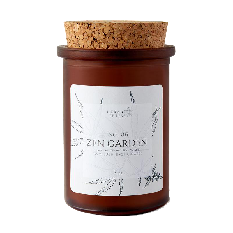 #36 Zen Garden Cannabis Coconut Wax Candle