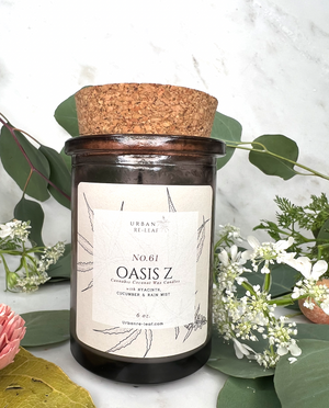 #61 Oasis Z -Breathe and Relax Candle Line- Limited Edition Taupe Jars
